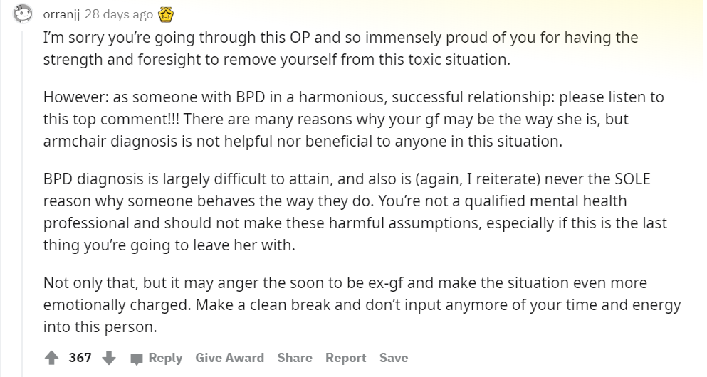 和邊緣性人格的人戀愛是一種什么體驗