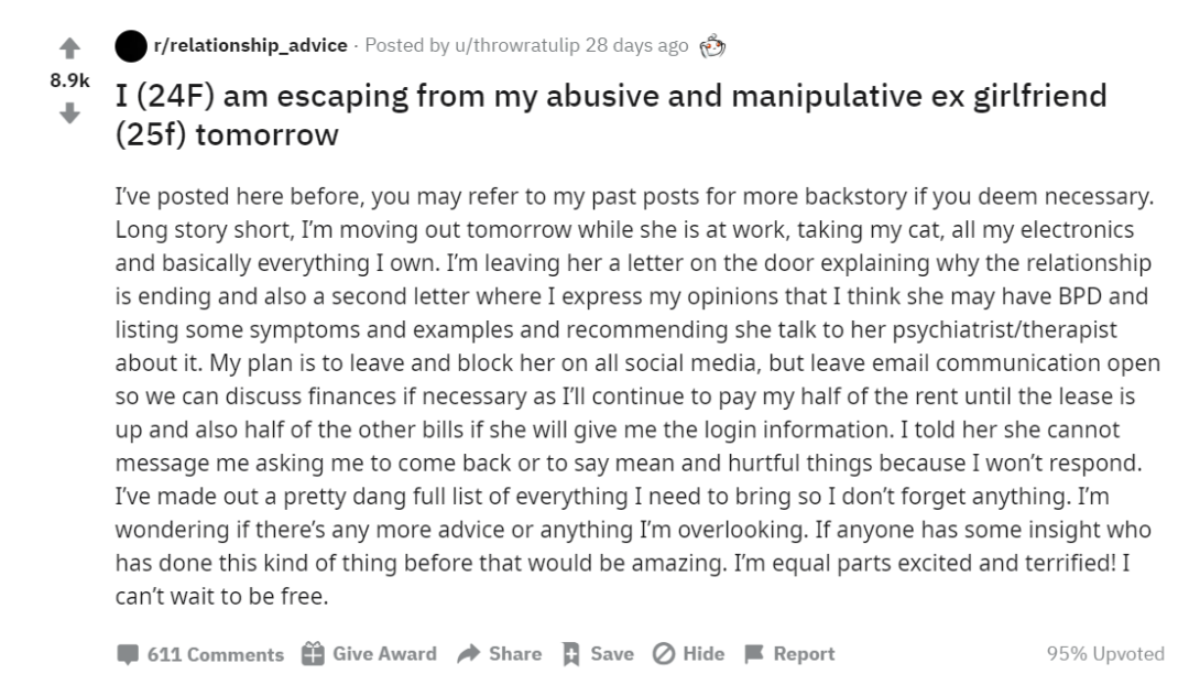和邊緣性人格的人戀愛是一種什么體驗