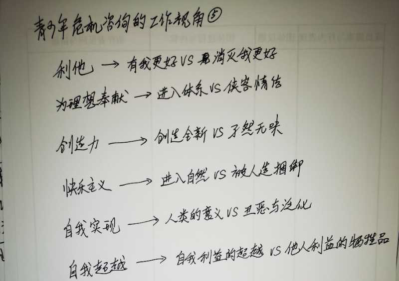 青少年危機(jī)咨詢的工作視角
